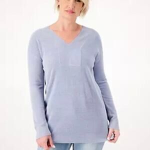 Barefoot Dreams CozyChic Ultra Lite V-Neck Tunic Sweater